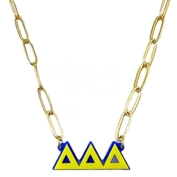 TRI DELTA CHARM LINK NECKLACE