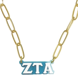 ZETA CHARM LINK NECKLACE