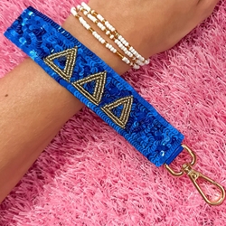 TRI DELTA SEQUIN KEY STRAP