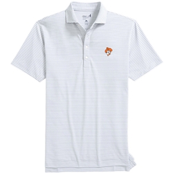 JOHNNIE-O STETSONS STRIPED PERFORMANCE POLO