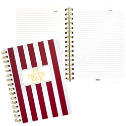 PI PHI STRIPE NOTEBOOK
