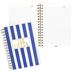 TRI DELTA STRIPE NOTEBOOK