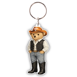 COWBOY BEAR KEY CHAIN