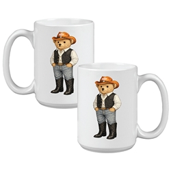 COWBOY BEAR MUG