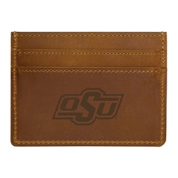 OSU CRAZY HORSE LEATHER CARD HOLDER