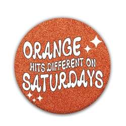 GLITTER ORANGE HITS BUITTON