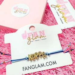 KAPPA GOLD LETTER CINCH BRACELET