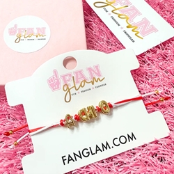 ALPHA CHI GOLD LETTER CINCH BRACELET