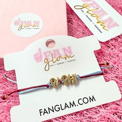 PI PHI GOLD LETTER CINCH BRACELET