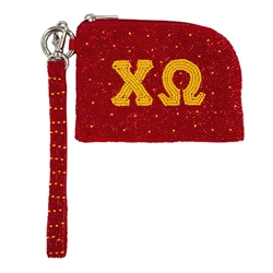 CHI O BEADED COIN WRISTLET
