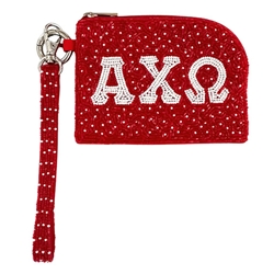 ALPHA CHI BEADED COIN WRISTLET