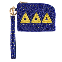 TRI DELTA BEADED COIN WRISTLET