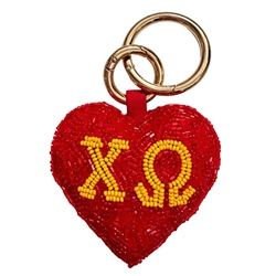 CHI O BUBBLE HEART CHARM
