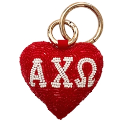ALPHA CHI BUBBLE HEART CHARM