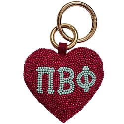PI PHI BUBBLE HEART CHARM