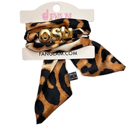 FAN GLAM OSU LEOPARD WRAP BRACELET