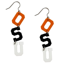 FAN GLAM OSU DANGLE EARRING