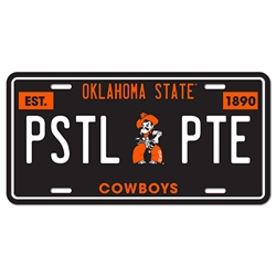 PISTOL PETE METAL EMBOSSED LICENSE PLATE
