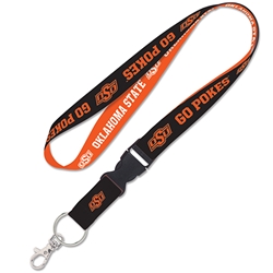 OKSTATE TWO TONE LANYARD