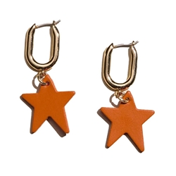 NICKEL & SUEDE ORANGE TATE STAR HUGGIES