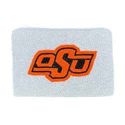 FAN GLAM OSU BEADED COIN BAG