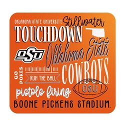 FOOTBALL STACKED WORDS STICKER