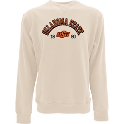 SHORT DROP SUEDE SANDED FLEECE CREWNECK