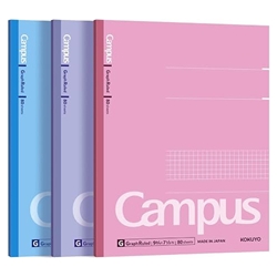 CAMPUS NOTEBOOK GRAPH RULED 3 PACK