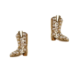 FAN GLAM GOLD PEARL COWGIRL BOOT STUDS